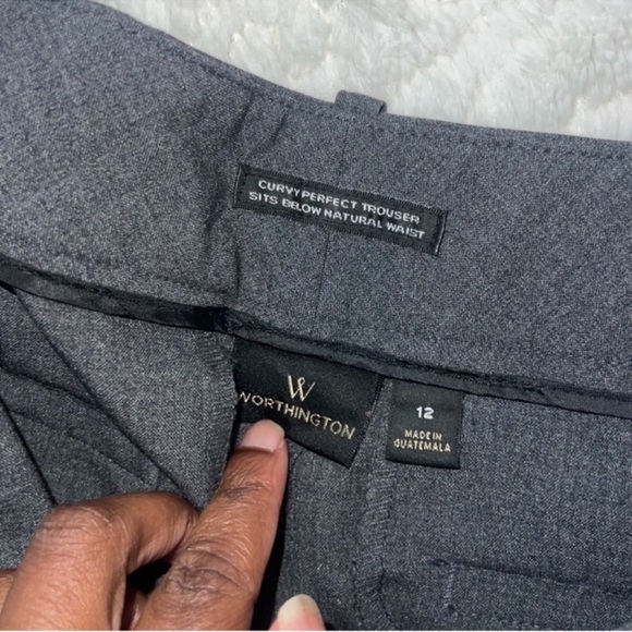 Worthington gray curvy perfect trouser pants - Picture 4 of 4